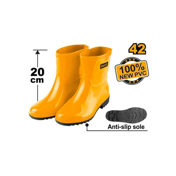 INGCO RAIN BOOTS   42 SSH102L.42