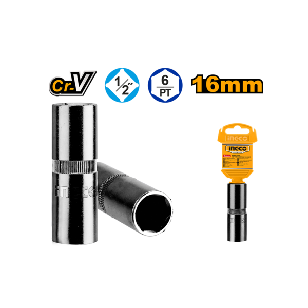 INGCO SOCKET SPARK PLUG 1\2"