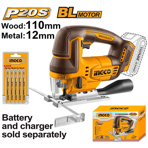 INGCO JIG SAW CORDLESS  20 V CJSLI1008