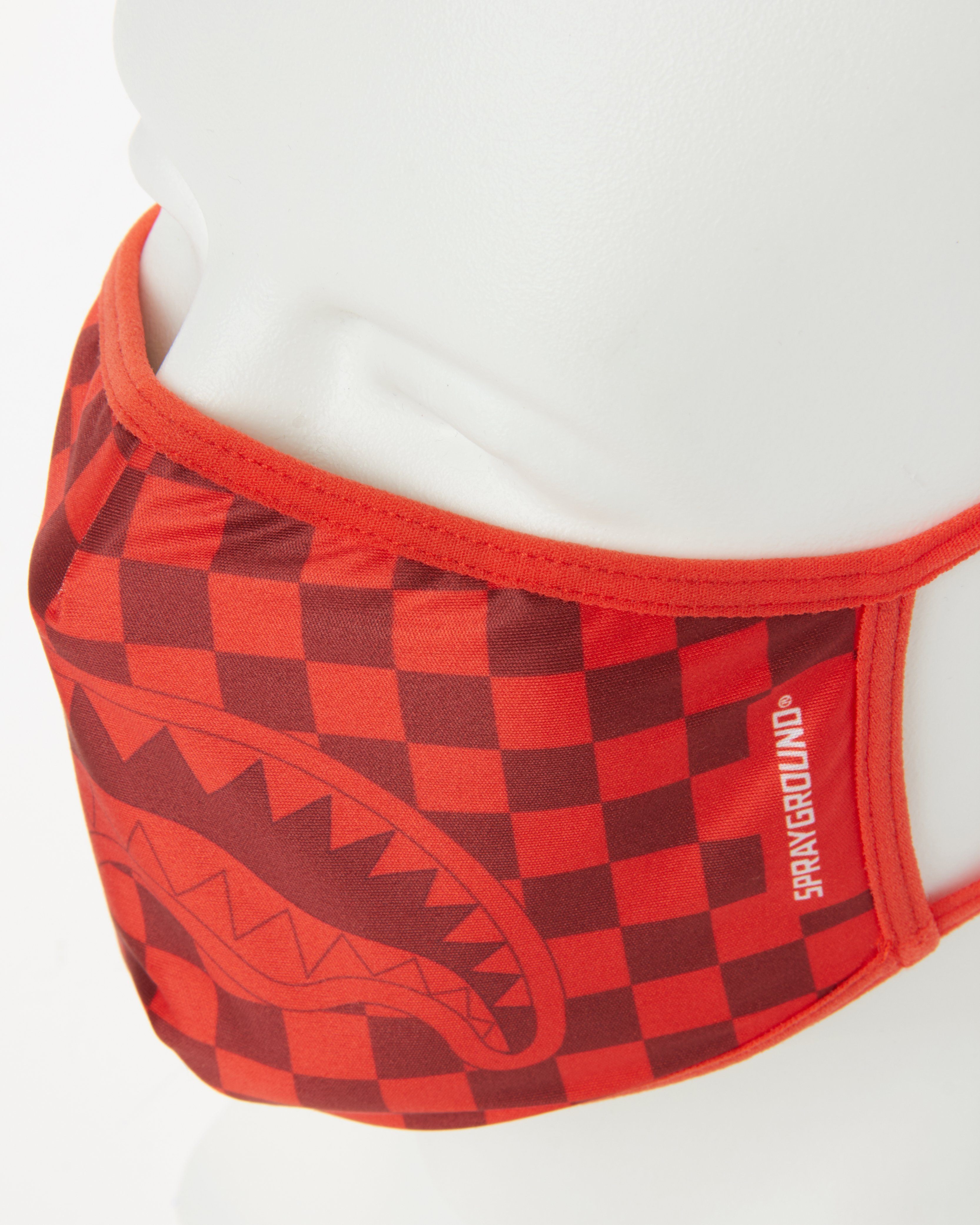 SHARKS IN PARIS (RED) FORM-FITTING MASK