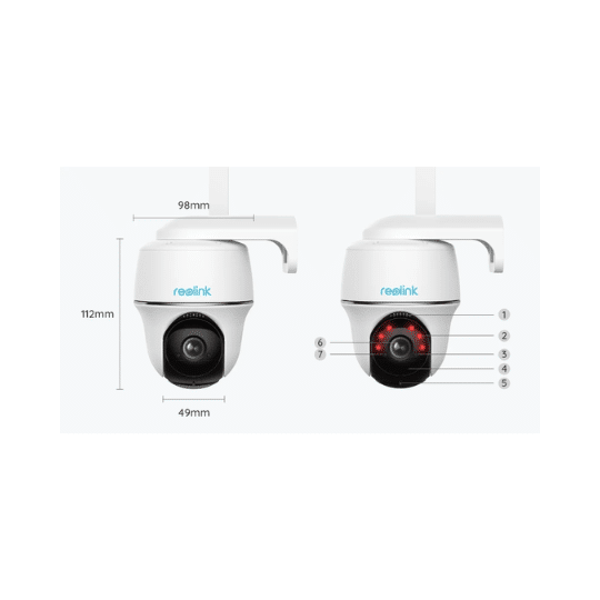 Reolink Go PT Plus 4MP 2K Pan-Tilt 4G Battery Security Camera