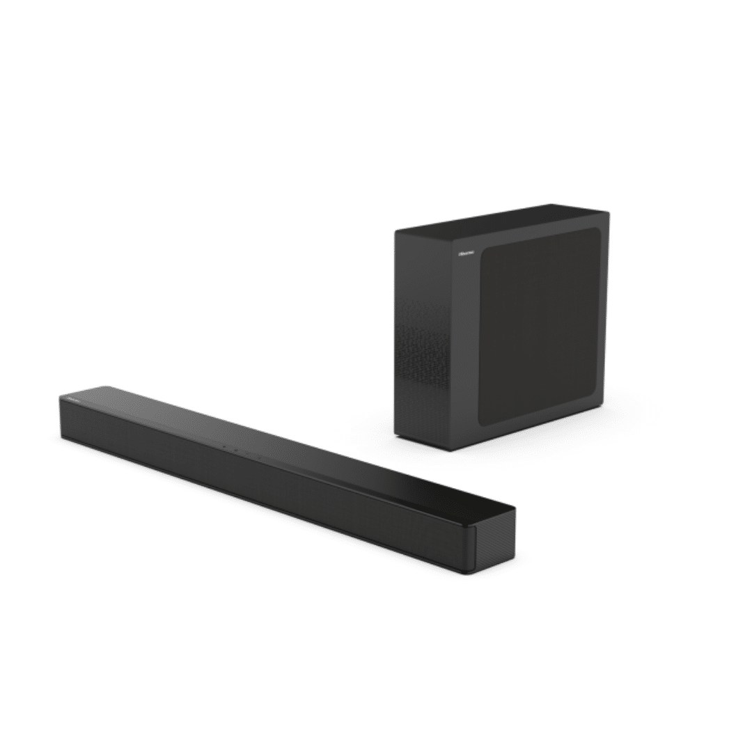 HISENSE SPEAKER 2.1 CH- DOLBY DIGITAL- BT- HDMI ARC- OPTICAL- EZPLAY- 5-25" SUBWOOFER   W