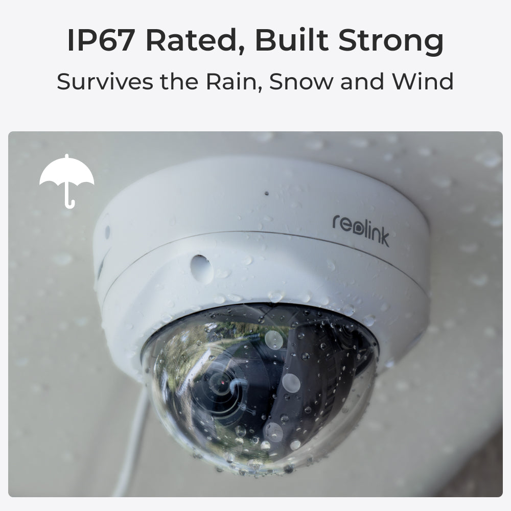 Reolink P437 8MP 4K Outdoor Camera, IK10 Vandal-Proof, PoE, 5X Optical Zoom, Color Night Vision