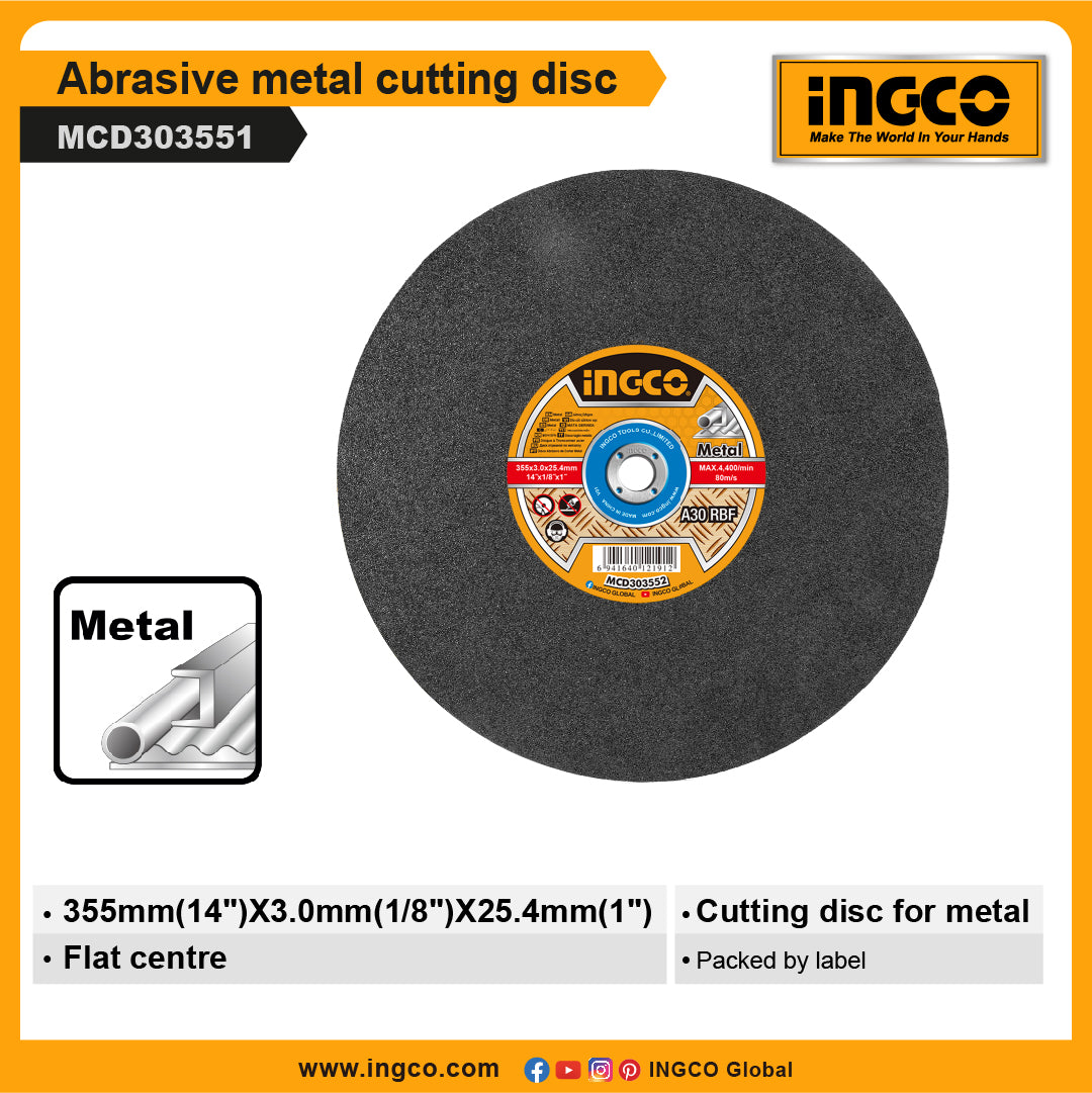 INGCO CUTTING DISC ABRASIVE METAL
