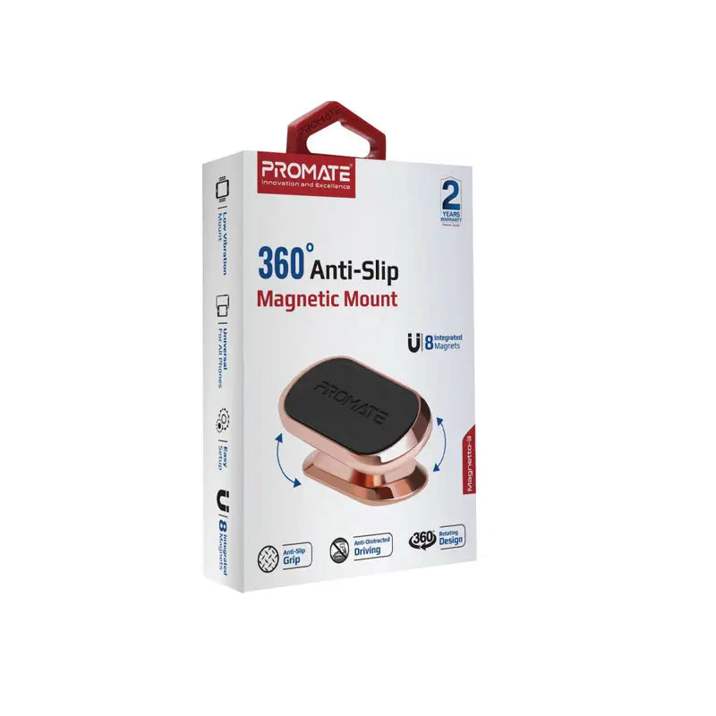 Promate 360° Anti-Slip Magnetic Mount (MAGNETTO-3.ROSEGOLD) PRO-CH-MAGNETTO-3.ROSEGOLD