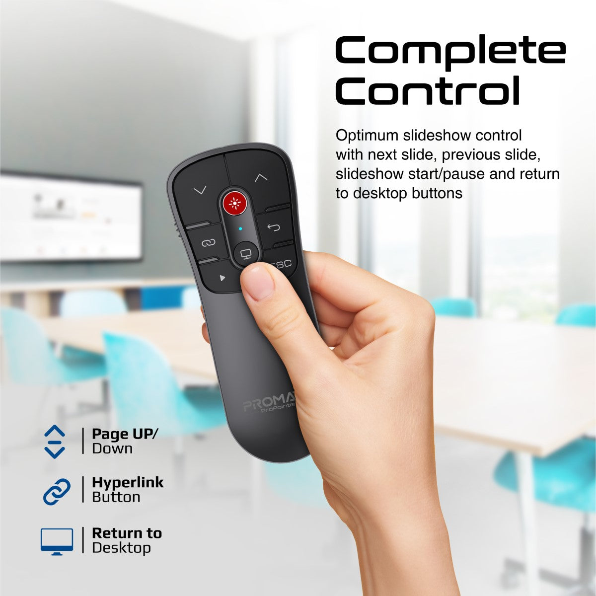 Promate Universal Intuitive Wireless Presenter (ProPointer) PRO-PR-PROPOINTER
