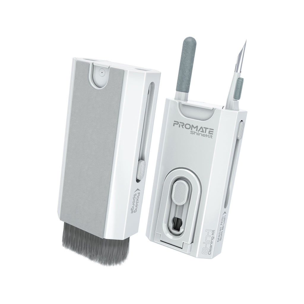 Promate ShineKit 8-in-1 Multifunctional Cleaning Kit with Phone Holder PRO-CL-SHINEKIT