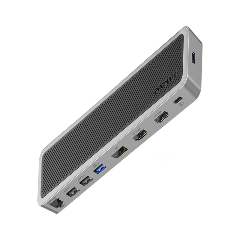 Promate ApexHub-MST 4K@60Hz Triple Display Multi-Port USB-C Docking Station PRO-CABLE-ApexHub-MST