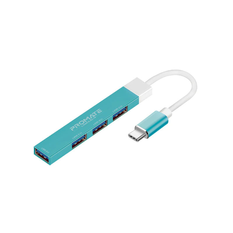 Promate 4-in-1 Multi-Port USB-C Data Hub Blue (LITEHUB-4.BLUE) PRO-HUB-LITEHUB-4.BLUE