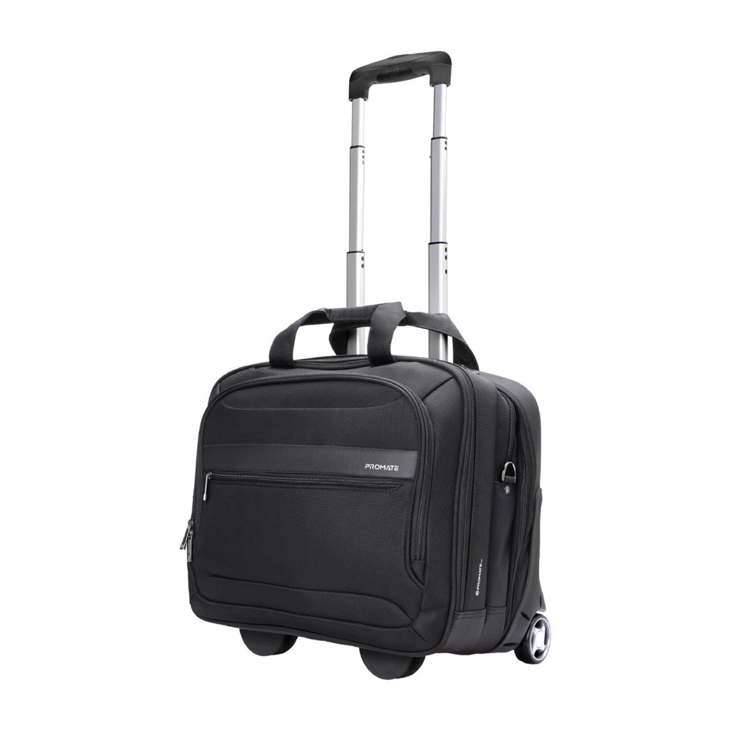 Promate PERSONA-TR Versatile Travel Trolley Bag for 16” Laptop with Multiple Compartments PRO-BG-PERSONA-TR