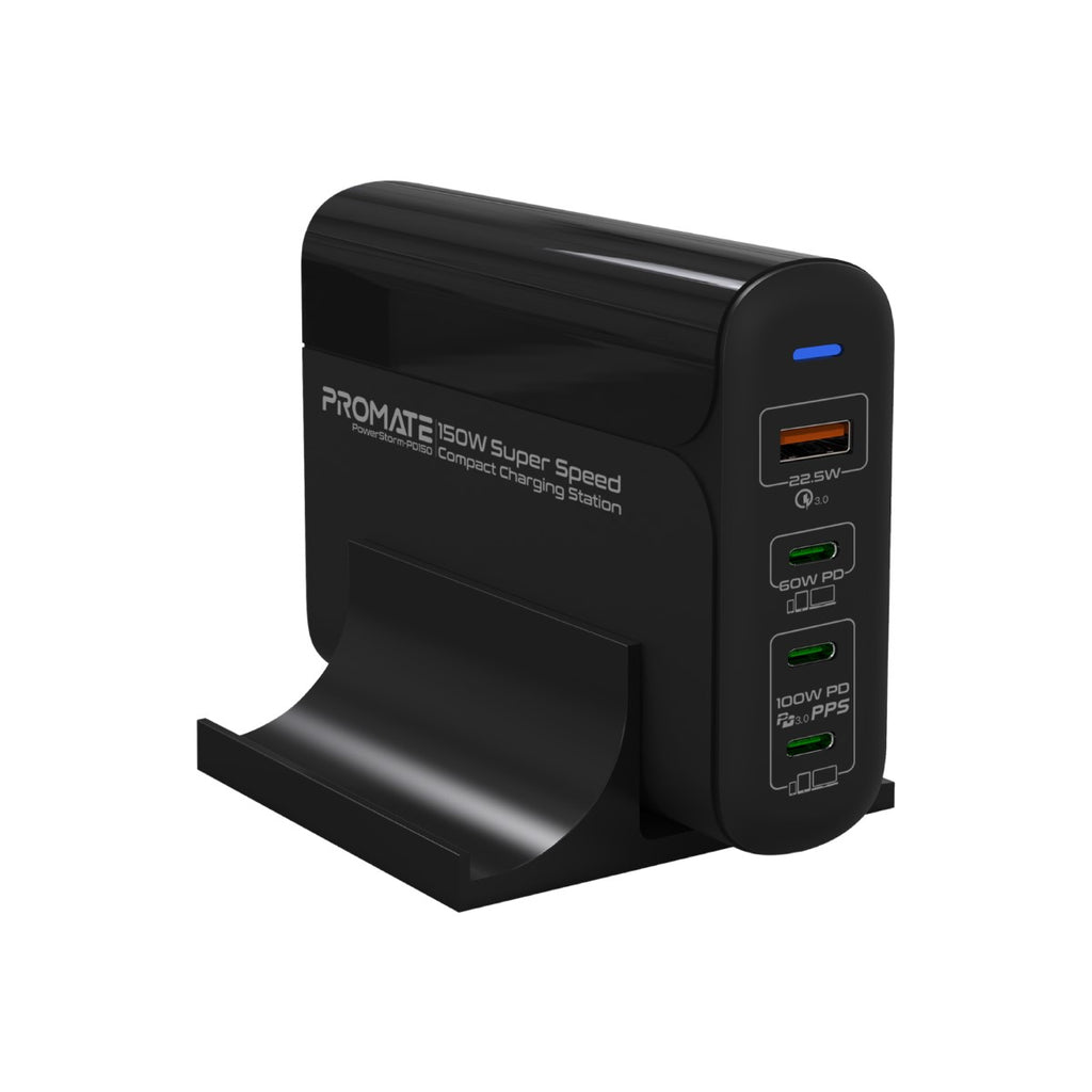 Promate Wall Socket Charger 150W Super Speed Compact Charging Station PowerStorm-PD150 PRO-CH-POWERSTORM‐PD150.UK