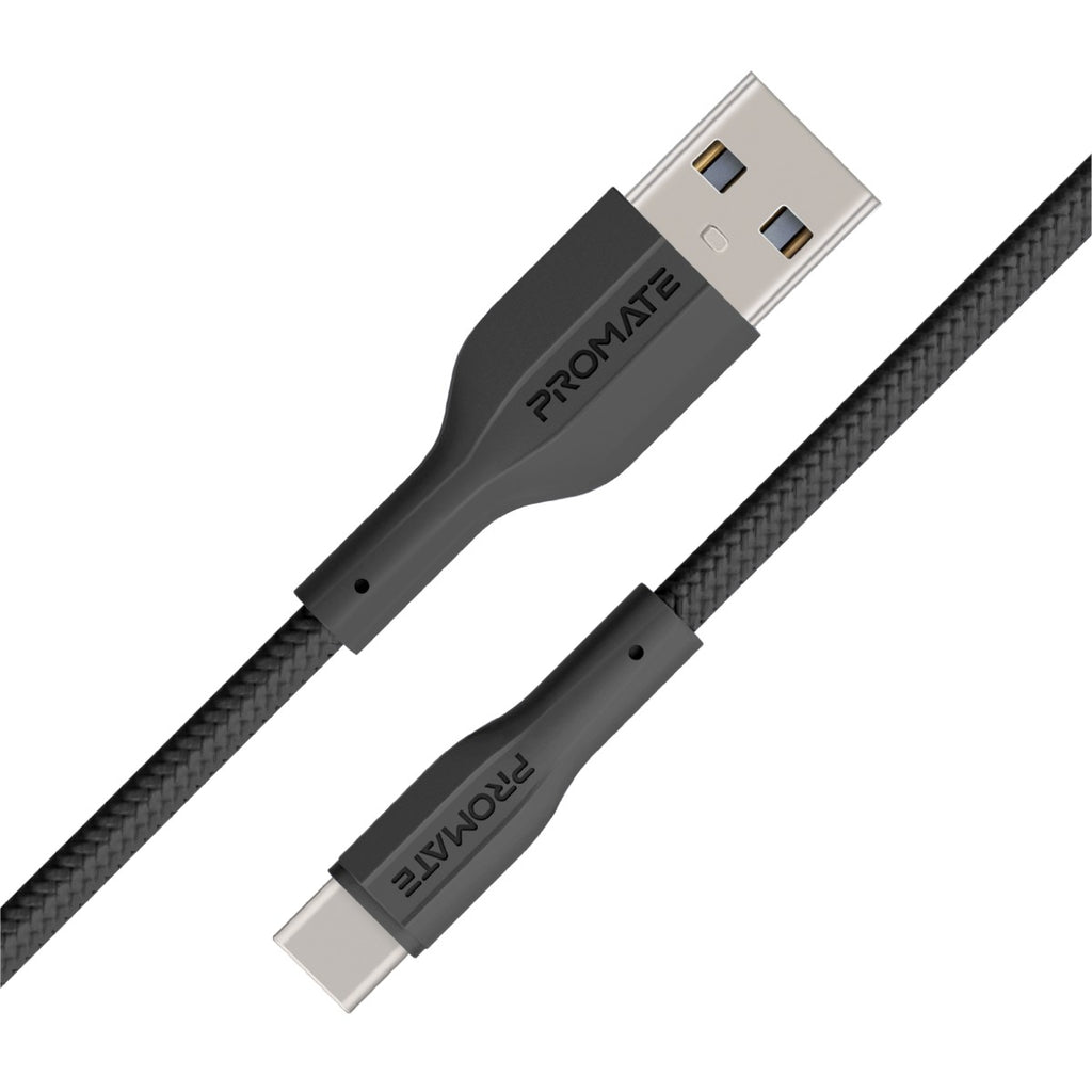 Promate Super Flexible Data and Charge USB-C Cable (XCord-AC-BLACK) PRO-CABLE-XCORD-AC.BLACK
