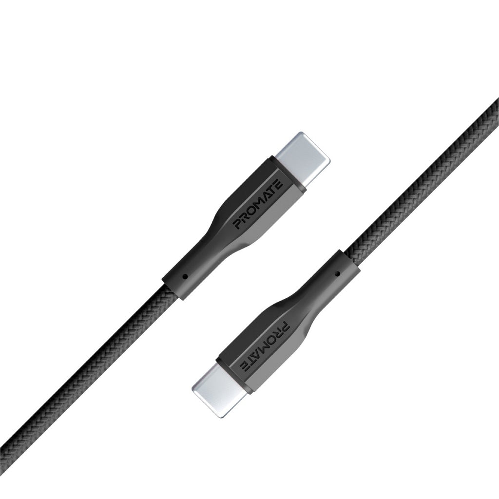 Promate High Tensile Strength Data & Charge USB-C Cable (XCORD-CC.BLACK) PRO-CABLE-XCORD-CC.BLACK