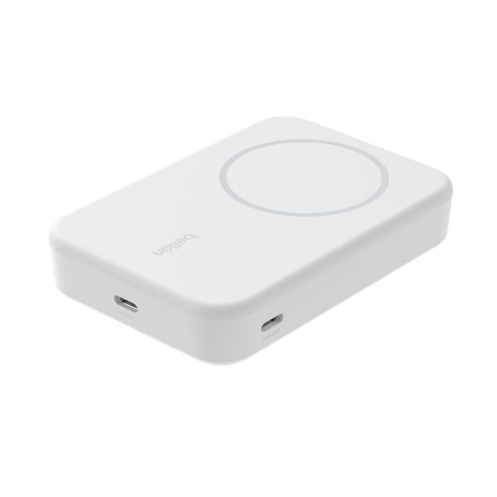 BELKIN BOOSTCHARGE QI2 MAGNETIC 15W WIRELESS POWER BANK 10K + STAND, FOR IPHONE 15/14/13/12 BPD008BTWH