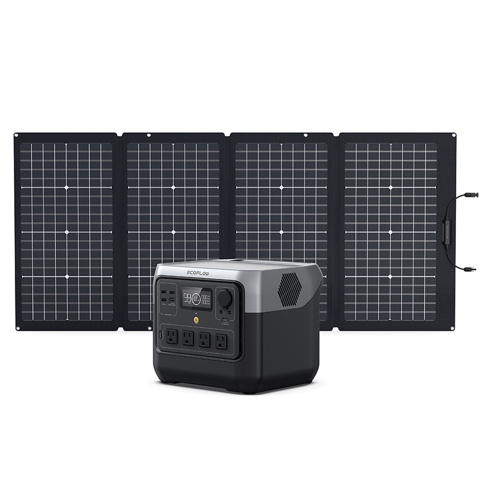 ECOFLOW RIVER 2 PRO + 110W PORTABLE SOLAR PANEL