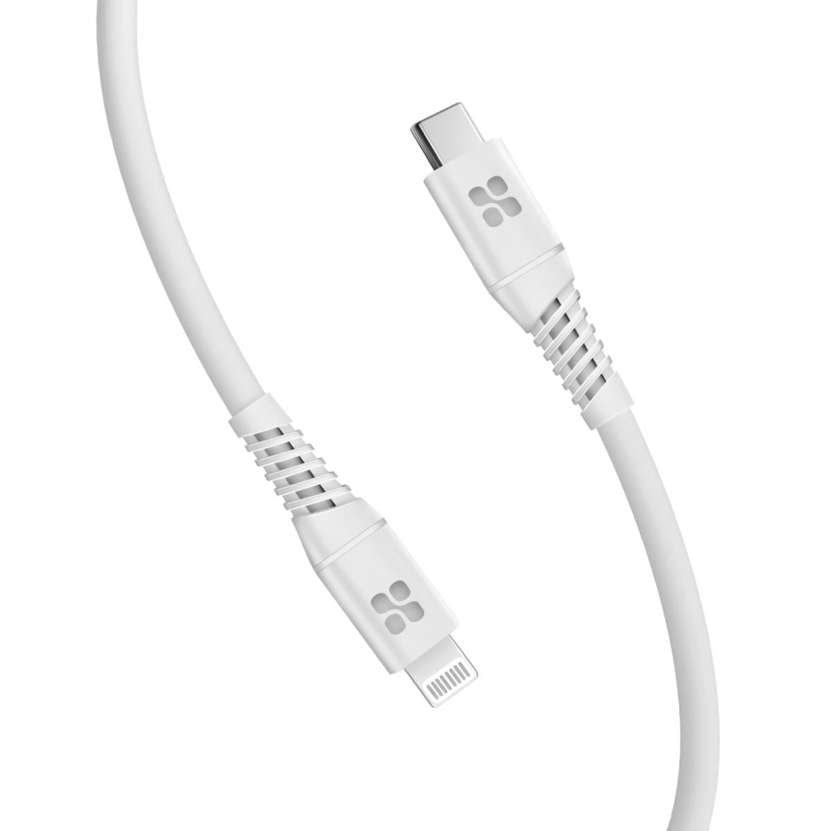 Promate 20W Power Delivery USB-C To Apple® Lightning Connector Cable (PowerLine-Ci120-WHITE) PRO-CABLE-PowerLine-Ci120.WHITE