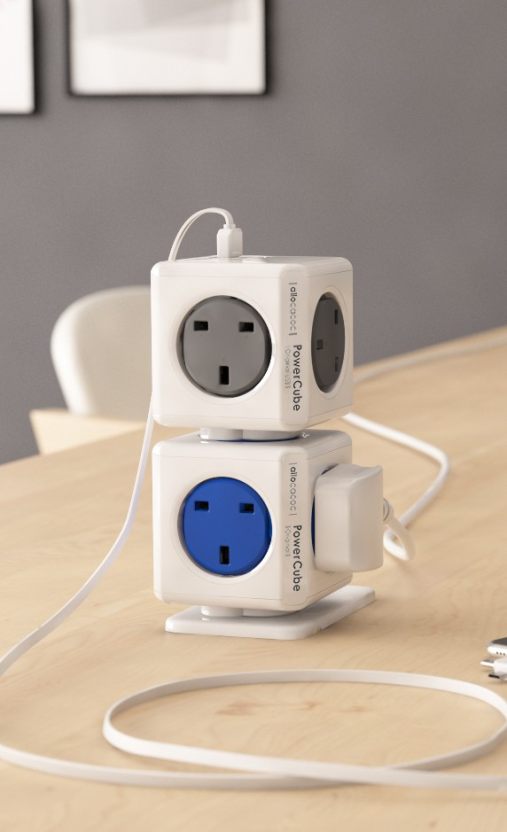 Allocacoc PowerCube Original USB SURGE UK Blue (7220BL/UKOUPC) 7220BL/UKOUPC