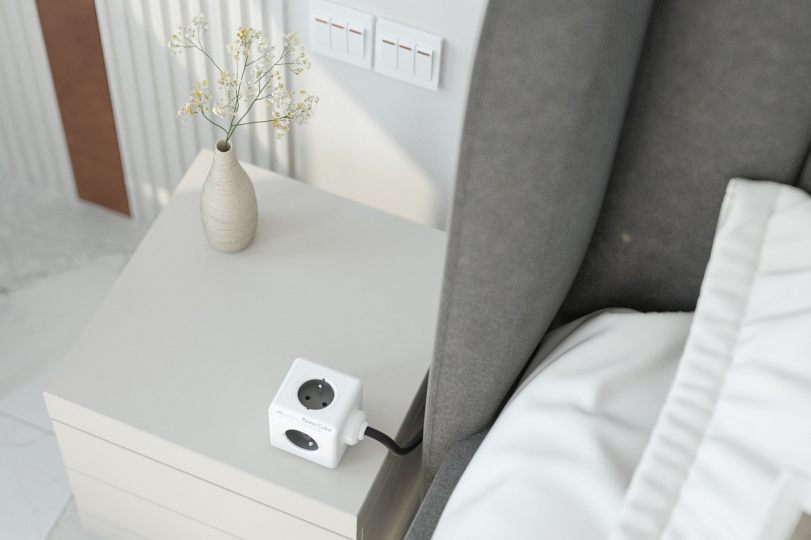 Allocacoc PowerCube Extended USB SURGE DE/FR Grey 1.5M (1422GY/DE) 1422GY/DE