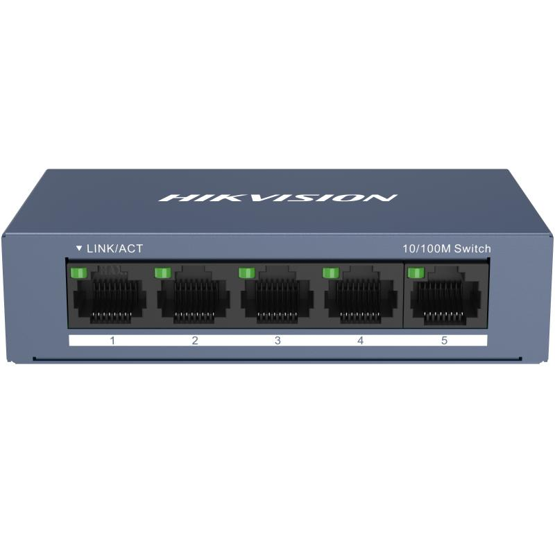 Hikvision 5 Port Gigabyte RJ45 Steel Case DS-3E0505-0 DS-3E0505-0