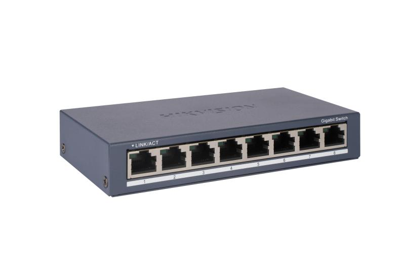 Hikvision 8 Port Gigabyte RJ45 Steel Case DS-3E0508-0 DS-3E0508-0