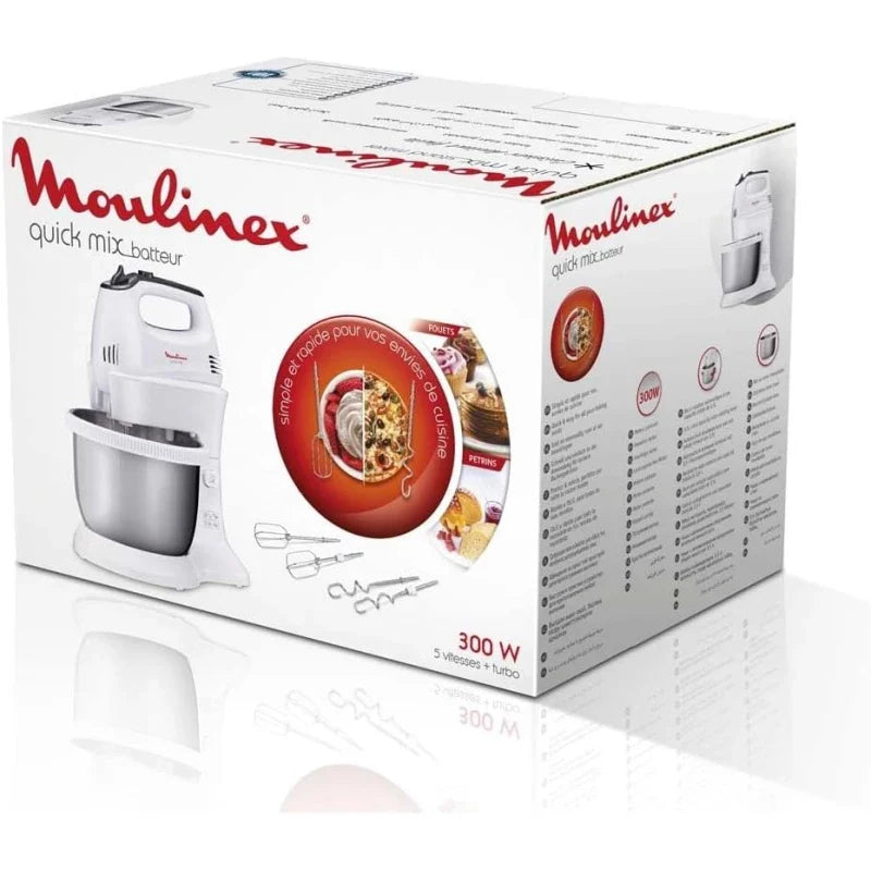MOULINEX HANDMIXER QUICK MIX + BOWL HM3121B1
