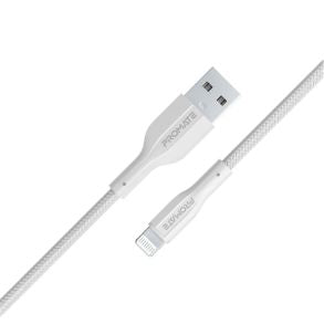 Promate High Tensile Strength Data & Charge Cable for Apple Devices (XCORD-AI.WHITE) PRO-CABLE-XCORD-AI.WHITE