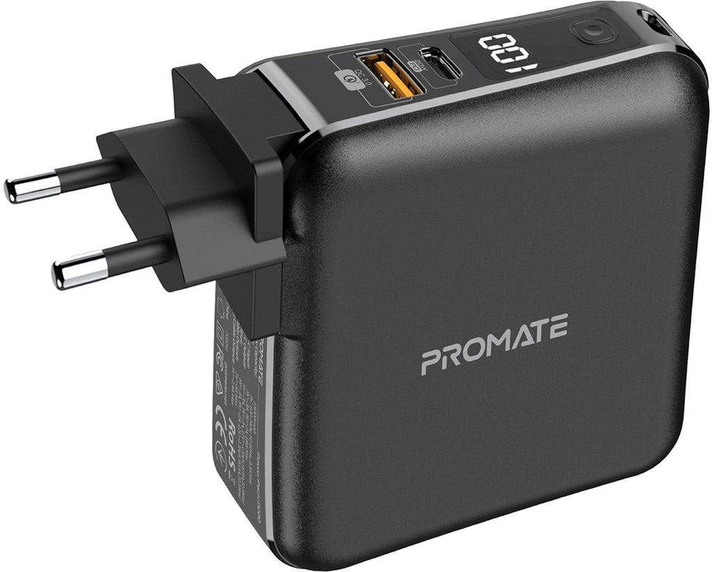 Promate Charger POWERPACK-PD20.BLACK (USB-C,USB-A,USB-C,Lightning) PRO-CC-POWERPACK-PD20.BLACK