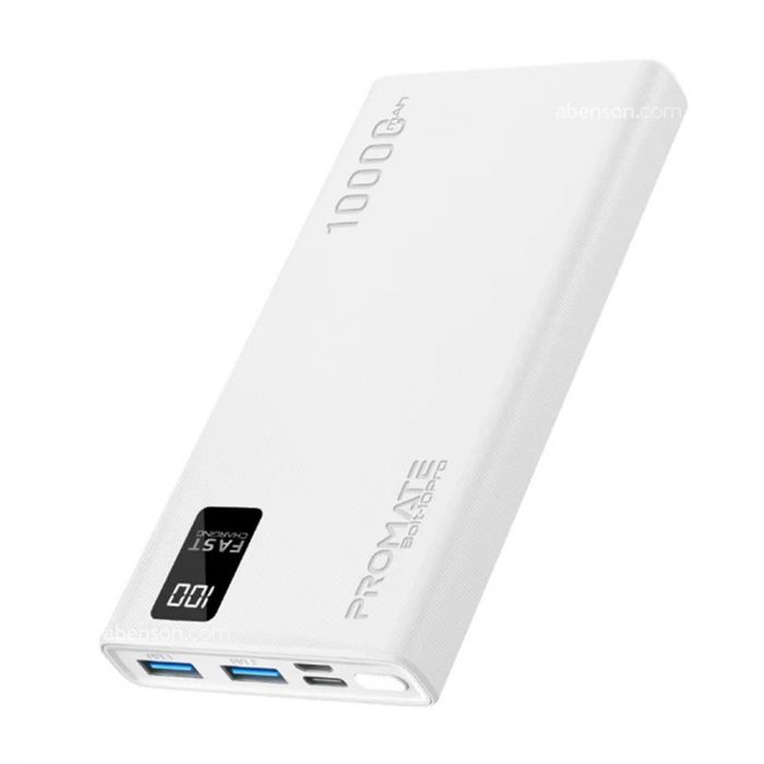 Promate Mobile Charger POWERPOD-10.WHITE PRO-CH-POWERPOD-10-WHITE