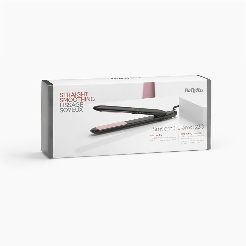 BABYLISS STRAIGHTENER SMOOTH CERAMIC 230°C BLACK/PINK