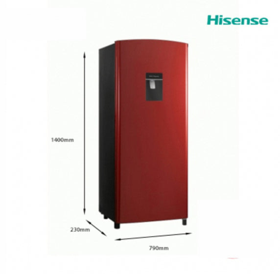 HISENSE REFRIGERATOR SINGLE DOOR  176 L  RED
