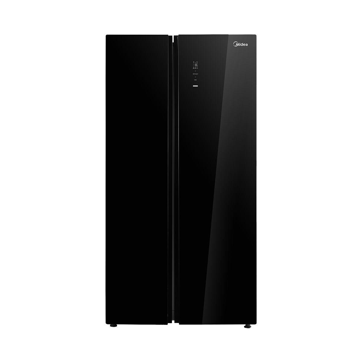 MIDEA SBS REFRIGERATOR 510L FRONT BLACK GLASS FINISH (HC-689WEN) MDRS710FGF22