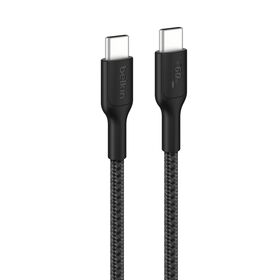 BELKIN BOOST CHARGE LIGHTNING TO USB-C CABLE_BRAIDED, 1M, BLACK CAA004BT1MBK
