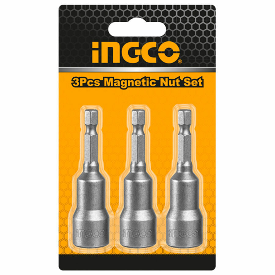 INGCO NUT SET IMPACT MAGNETIC  3 PCS