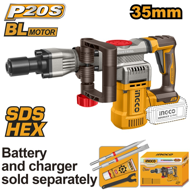 INGCO CORDLESS DEMOLITION BREAKER CDBLI20358