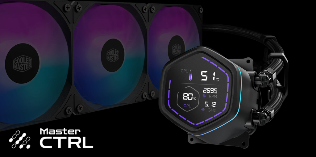 Cooling System Cooler Master MASTERLIQUID CORE NEX DIGITAL 360 Black ARGB (MLX-D36M-A18PA-RD) CS-CM-MLX-D36M-A18PA-RD
