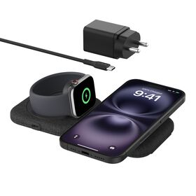 BELKIN 2-IN-1 MAGNETIC WIRELESS CHARGING PAD WITH Qi2 15W WIZO21MYWH