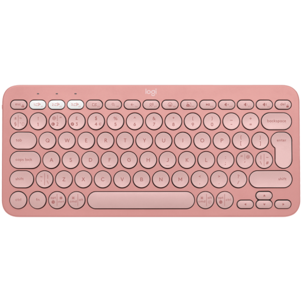 Logitech K380S Multi-Device Bluetooth Keyboard - Tonal Rose - US INT'L