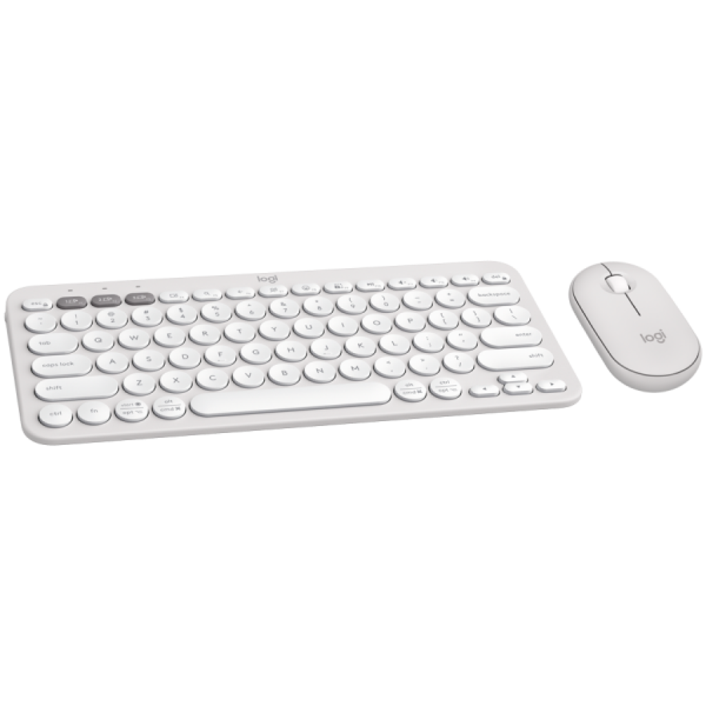 Logitech Pebble 2 Bluetooth Keyboard and Mouse Combo - Tonal White - US INT'L