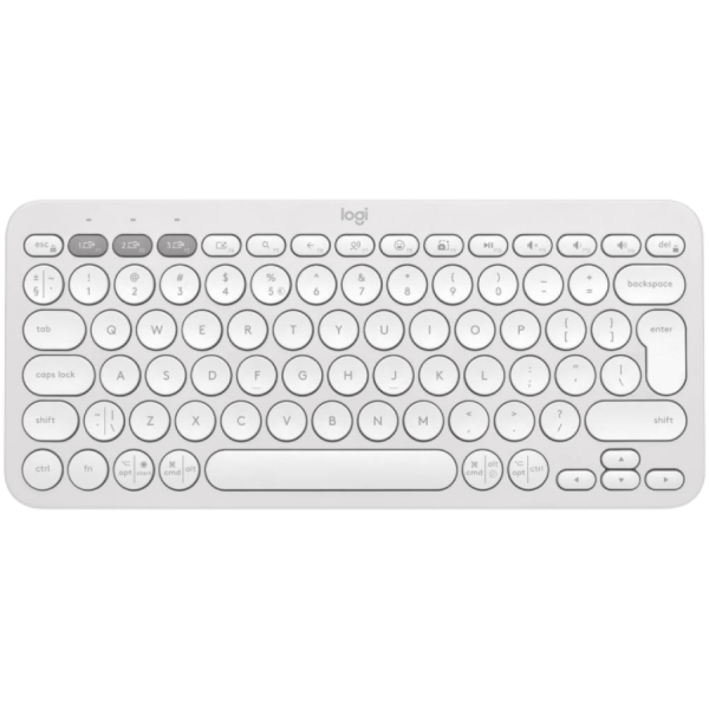 Logitech K380S Multi-Device Bluetooth Keyboard - Tonal White - US INT'L