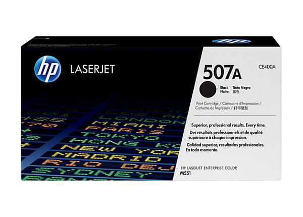 HP 507A Black LaserJet Toner Cartridge
