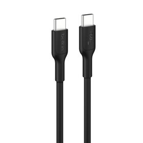 BELKIN BOOSTCHARGE USB-C TO USB-C BRAIDED CABLE 240W PD, 48V/5A, 2M, BLACK CAB015BT2MBK