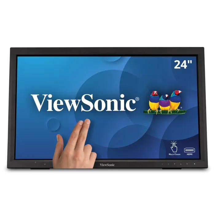 VIEWSONIC TD2423 24" TOUCH MONITOR, VGA/DVI/HDMI, FULL HD, 10-POINT TOUCH, IR TOUCH TD2423