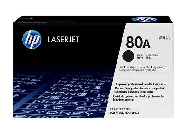 HP 80A Black LaserJet Toner Cartridge