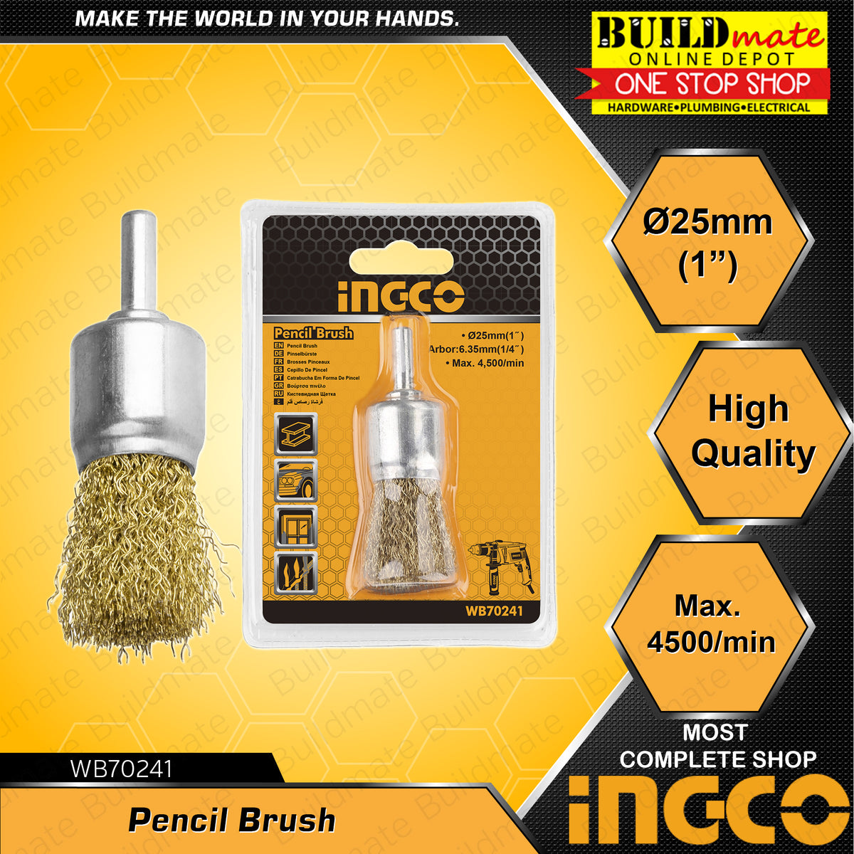 INGCO PENCIL BRUSH