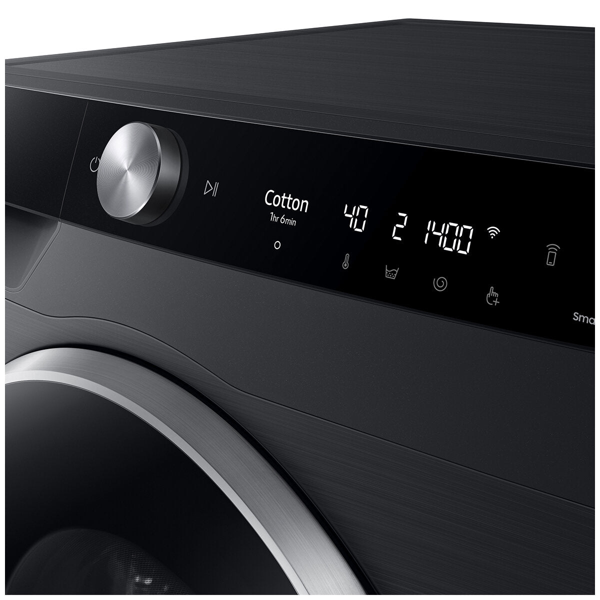 SAMSUNG WASHING MACHINE FRONT LOADING 11KG AI CONTROL BLACK CAVIAR WW11CG604DLBNQ