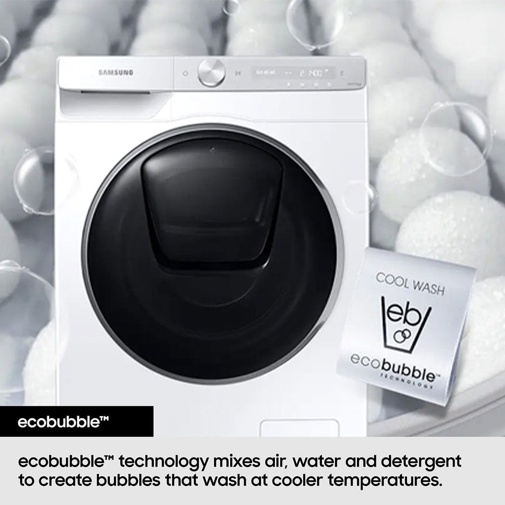 SAMSUNG WASHER DRYER FRONT LOADING 11KG/6KG ECOBUBBLE WHITE WD11DG5B15BEEF
