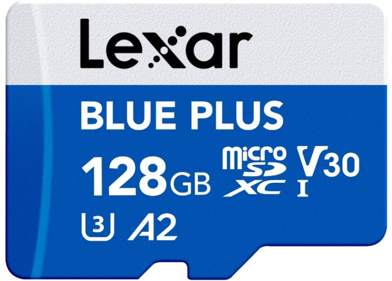 Lexar Blue Plus A1/V10 128GB microSDXC UHS-I Card LMSBLPL128G-BNANG