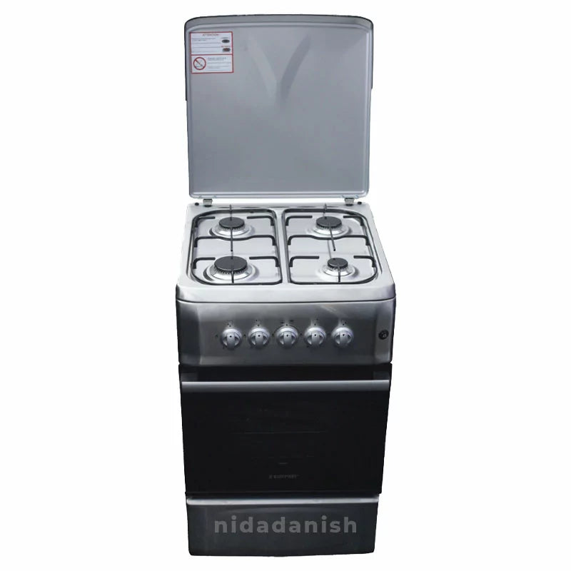WESTPOINT COOKER, 3 GAS, ELECTRIC OVEN, AUTO IGNITION, INOX