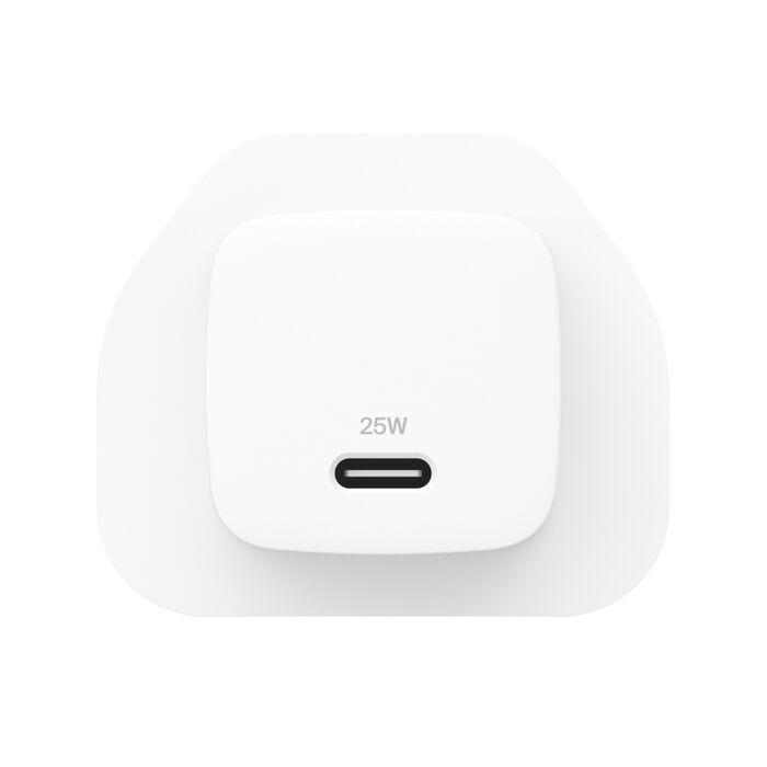 BELKIN 25W USBC PD WALL CHARGER WITH PPS, WHITE WCA012MYWH