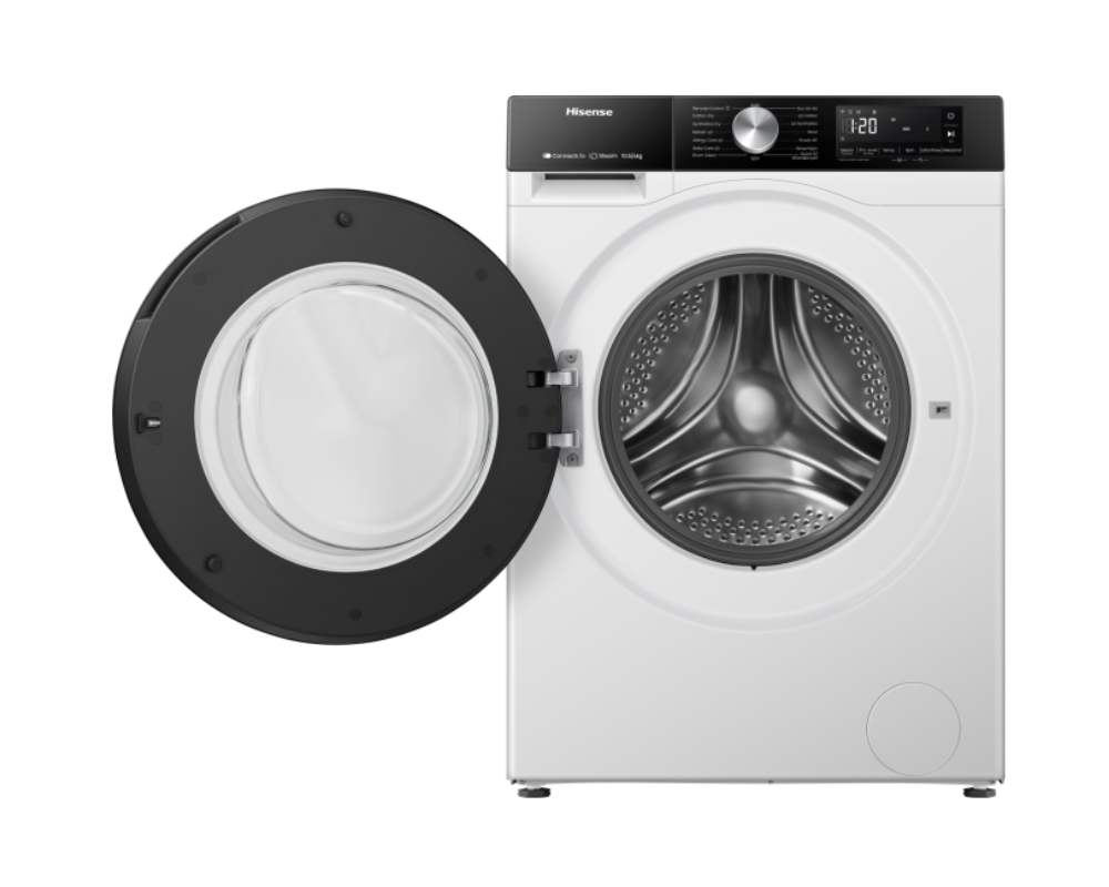HISENSE 10.5KG FRONT LOADING WASHING & 6KG DRYER INVERTOR TITANIUM